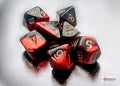 Chessex Dice - Gemini Mini Black-Red/Gold Polyhedral 7-Die Set