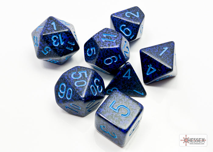 Chessex Dice - Speckled Cobalt Polyhedral 7-Die Set
