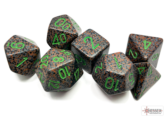 Chessex Dice - Speckled Earth Polyhedral 7-Die Set