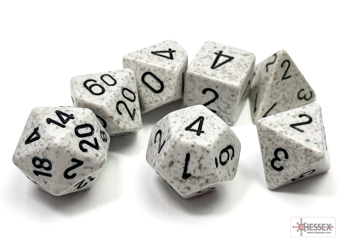 Chessex Dice - Speckled Arctic Camo Polyhedral 7-Die Set