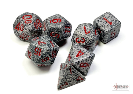 Chessex Dice - Speckled Granite Polyhedral 7-Die Set