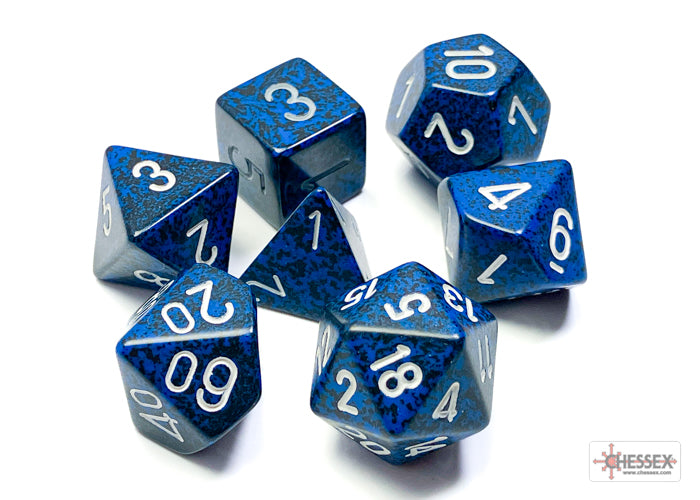 Chessex Dice - Speckled Stealth Polyhedral 7-Die Set