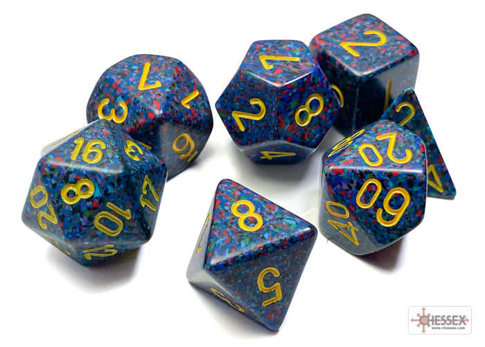 Chessex Dice - Speckled Twilight Polyhedral 7-Die Set