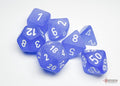 Chessex Dice - Frosted Blue/White Polyhedral 7-Die Set