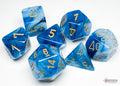 Chessex Dice - Phantom Teal/Gold Polyhedral 7-Die Set