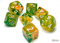 Chessex Dice - Nebula Spring/White Polyhedral 7-Die Set