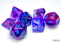 Chessex Dice - Nebula Nocturnal/Blue Polyhedral 7-Die Set