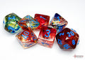 Chessex Dice - Nebula Primary/Blue Polyhedral 7-Die Set
