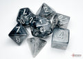 Chessex Dice - Borealis Light Smoke/Silver Polyhedral 7-Die Set