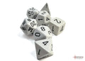 Chessex Dice - Opaque White/Black Polyhedral 7-Die Set