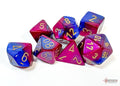 Chessex Dice - Gemini Blue-Purple/Gold Polyhedral 7-Die Set