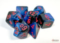 Chessex Dice - Gemini Black-Starlight/Red Polyhedral 7-Die Set