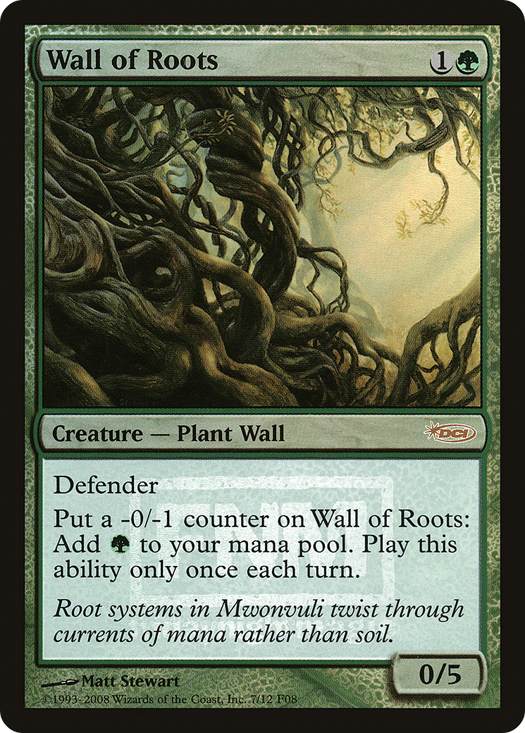 Wall of Roots [Friday Night Magic 2008] Foil