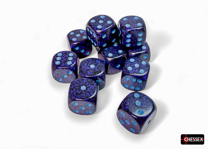 Chessex Dice - Speckled Cobalt d6 Dice Block (12 Dice)