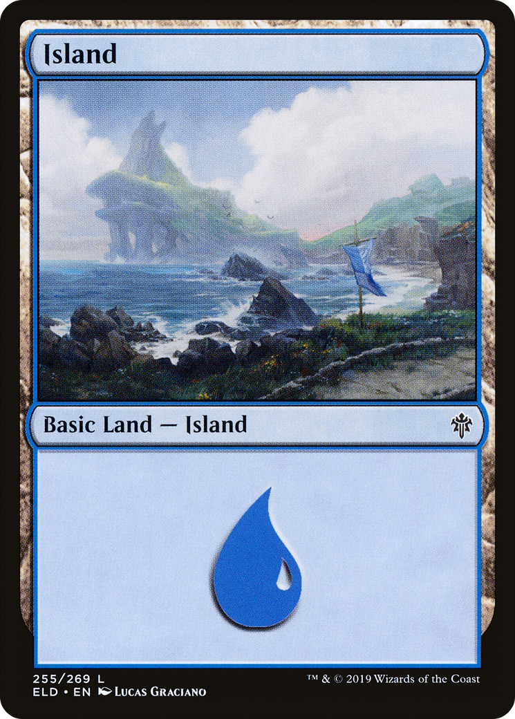 Island (ELD-255) [Throne of Eldraine] Foil