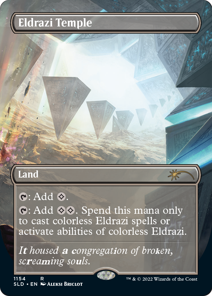 Eldrazi Temple (SLD-1154) (Borderless) [Secret Lair Drop] Foil