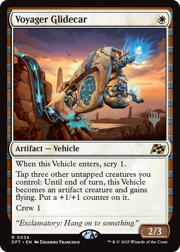 Voyager Glidecar (PPDFT-036) [Promo Pack: Aetherdrift] Foil
