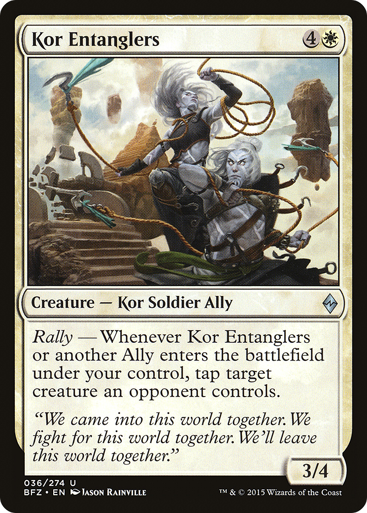 Kor Entanglers (BFZ-036) [Battle for Zendikar] Foil