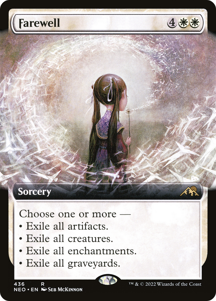 Farewell (Extended Art) (NEO-436) [Kamigawa: Neon Dynasty] Foil