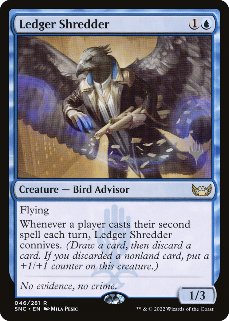 Ledger Shredder (PPSNC-046) [Promo Pack: Streets of New Capenna Promos] Foil
