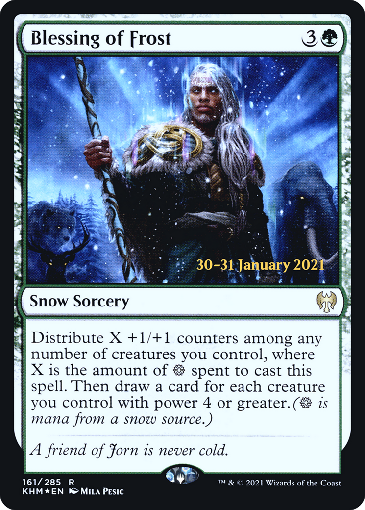 Blessing of Frost (PRE-161) [Kaldheim Promos] Foil