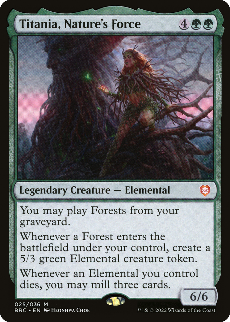 Titania, Nature's Force (BRC-025) [The Brothers' War Commander]