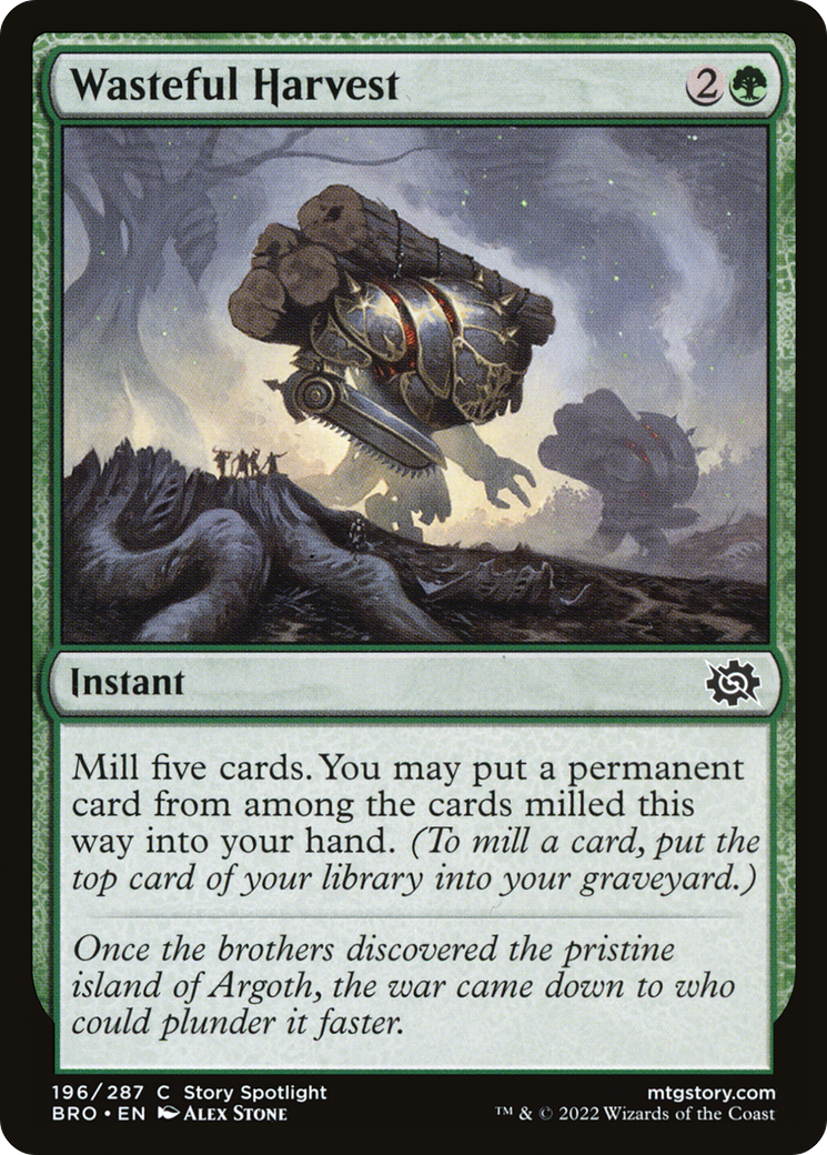 Wasteful Harvest (BRO-196) [The Brothers' War] Foil