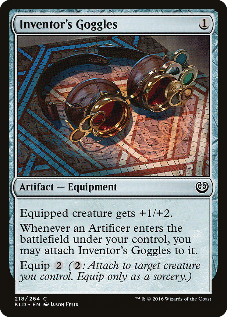 Inventor's Goggles (KLD-218) [Kaladesh] Foil