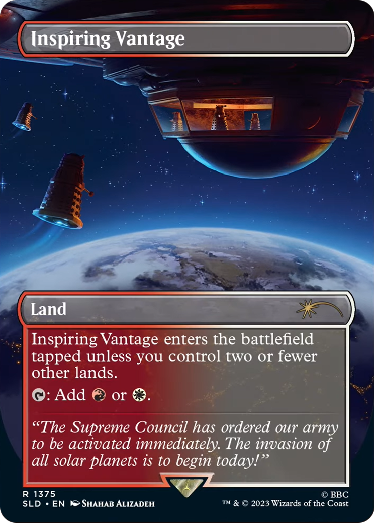Inspiring Vantage (SLD-1375) (Borderless) [Secret Lair Drop] Foil