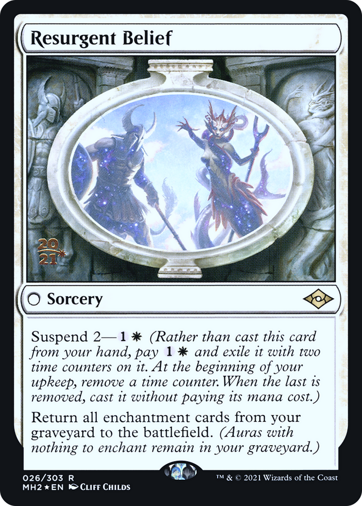 Resurgent Belief (PRE-026) [Modern Horizons 2 Promos] Foil