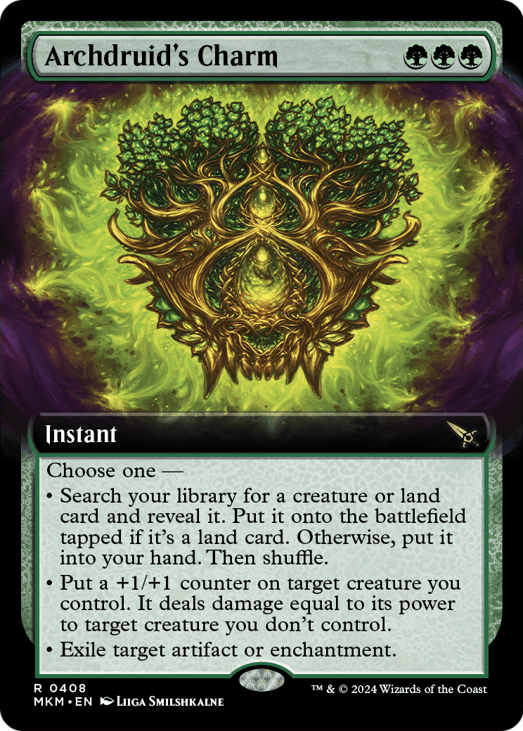 Archdruid's Charm (Extended Art) (MKM-408) [Murders at Karlov Manor]