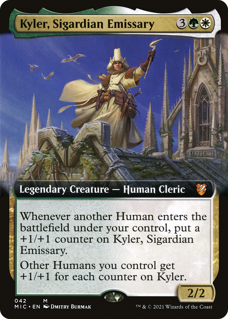 Kyler, Sigardian Emissary (Extended Art) (MIC-042) [Midnight Hunt Commander]