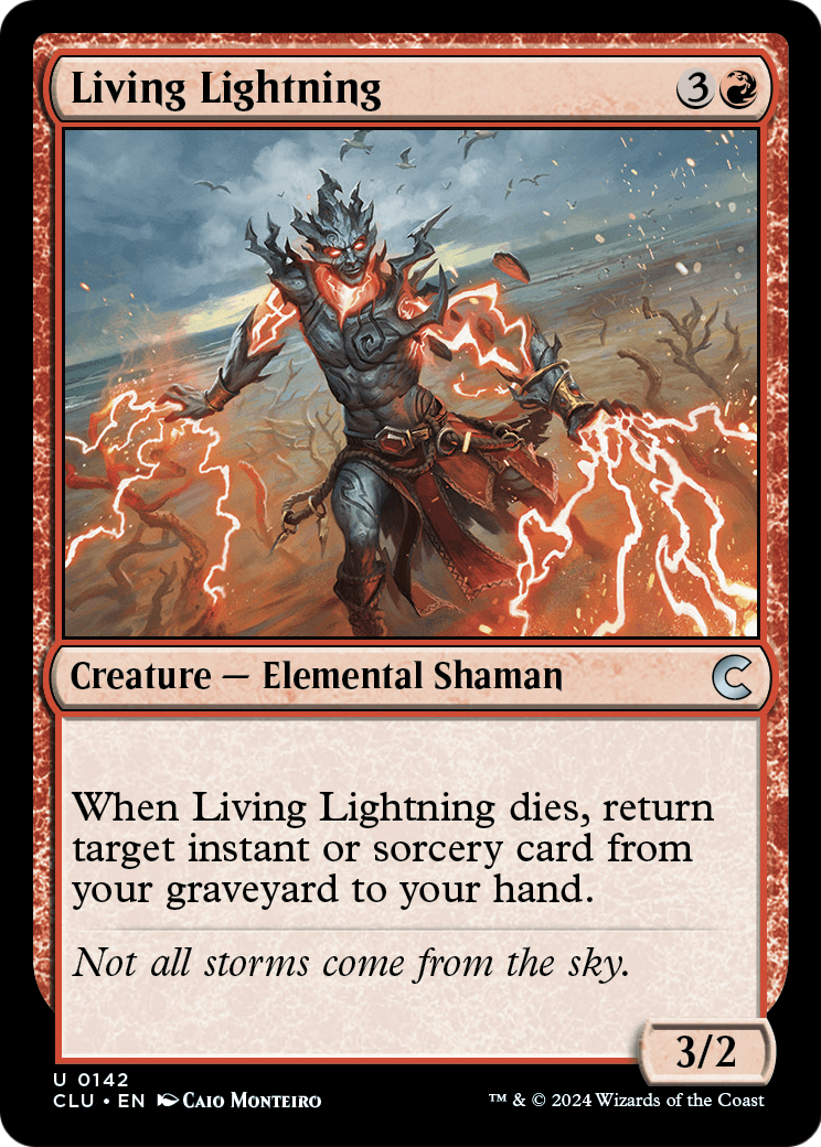 Living Lightning (CLU-142) [Ravnica: Clue Edition]