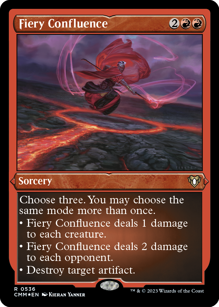 Fiery Confluence (Foil Etched) (CMM-536) [Commander Masters] Foil