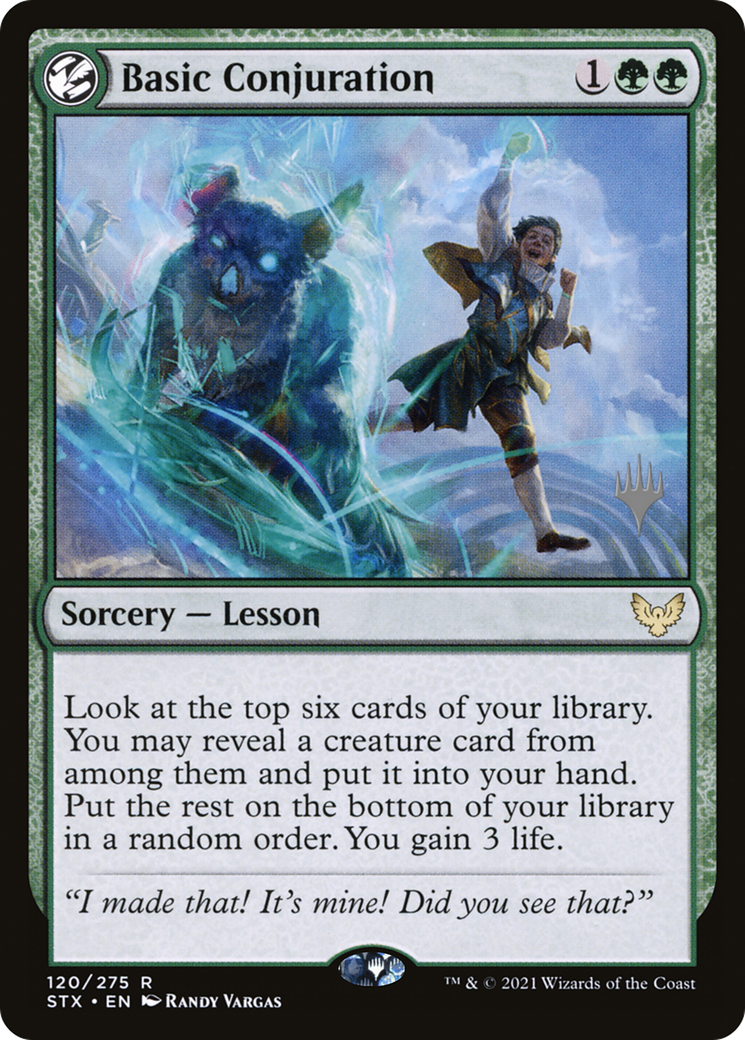 Basic Conjuration (PPSTX-120) [Promo Pack: Strixhaven: School of Mages Promos] Foil