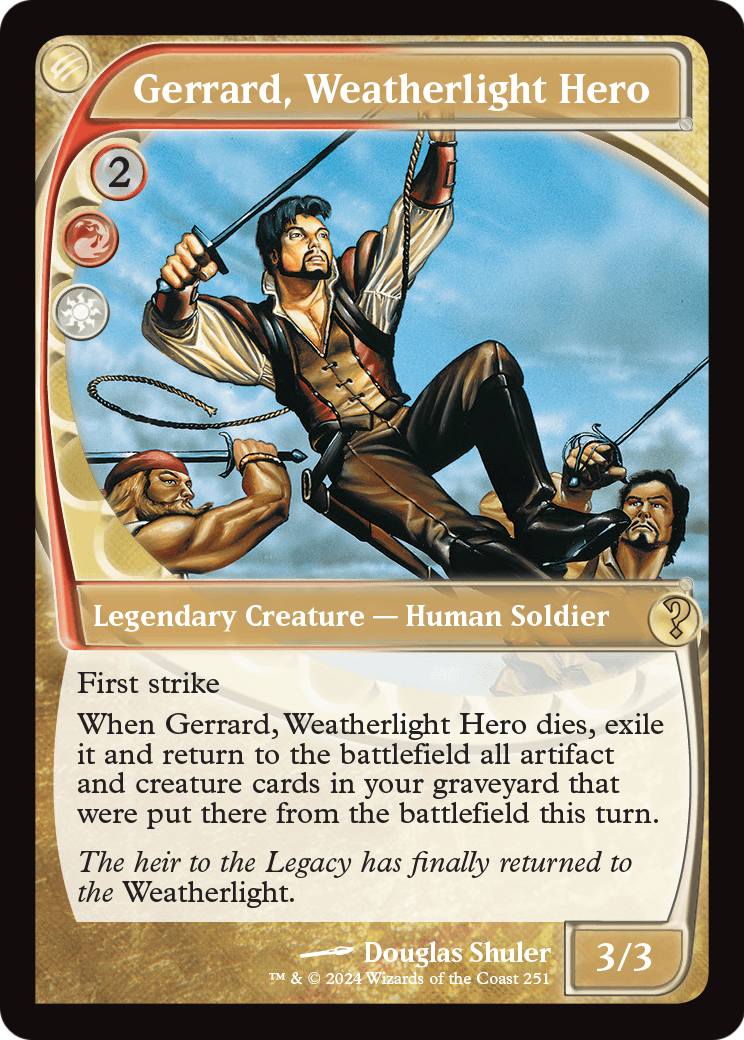Gerrard, Weatherlight Hero (Future Sight) (MB2-251) [Mystery Booster 2] Foil