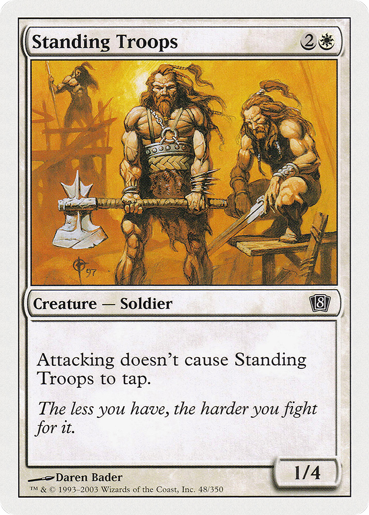 Standing Troops (8ED-048) [8th Edition] Foil
