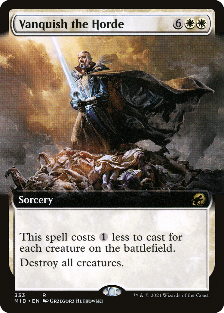 Vanquish the Horde (Extended Art) (MID-333) [Innistrad: Midnight Hunt] Foil