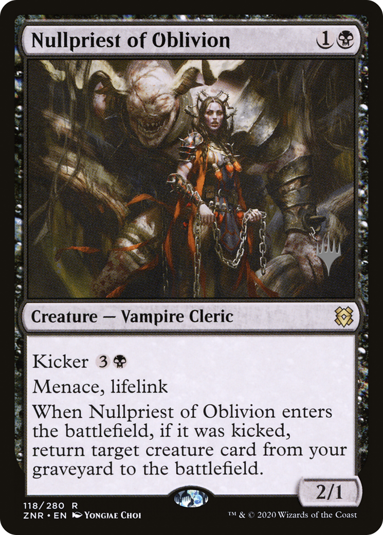 Nullpriest of Oblivion (PPZNR-118) [Promo Pack: Zendikar Rising Promos] Foil