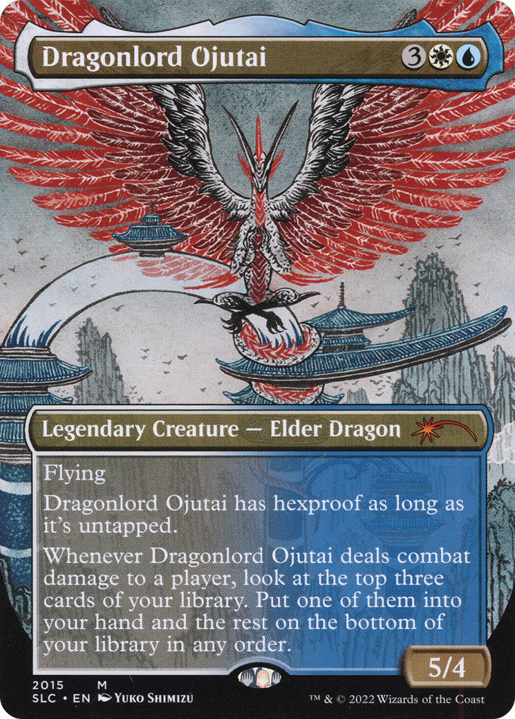 Dragonlord Ojutai (SLC-2015) (Borderless) [Secret Lair Countdown Kit] Foil