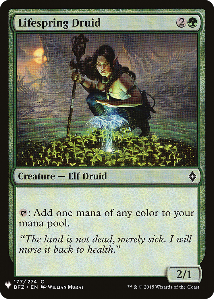Lifespring Druid (LIST-177) [The List]