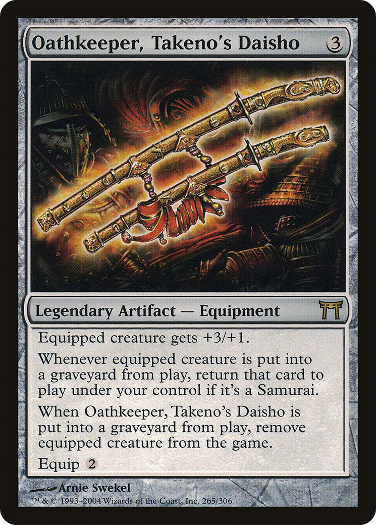 Oathkeeper, Takeno's Daisho (CHK-265) [Champions of Kamigawa] Foil