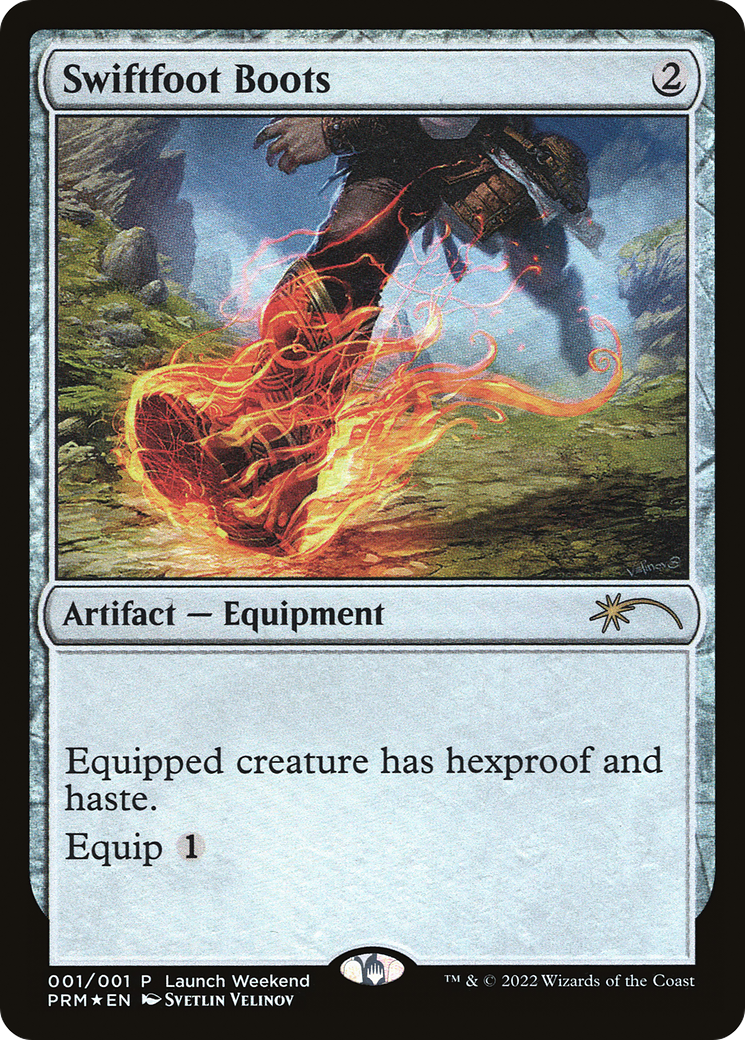 Swiftfoot Boots (WPN-001) [Wizards Play Network 2022] Foil