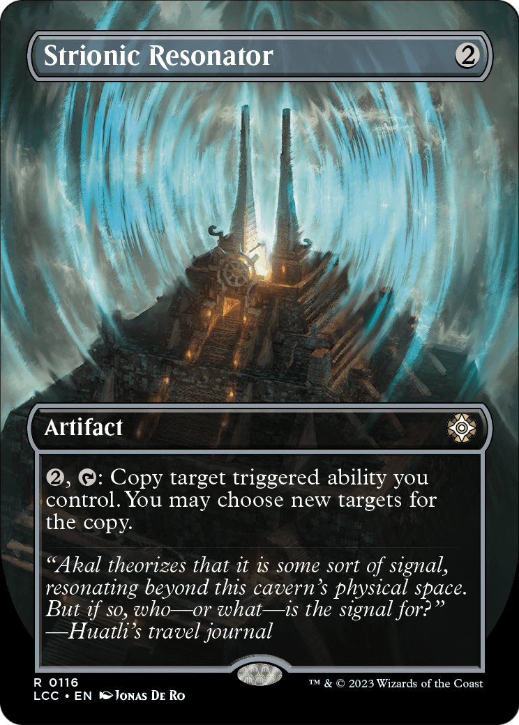 Strionic Resonator (Borderless) (LCC-116) [The Lost Caverns of Ixalan Commander] Foil
