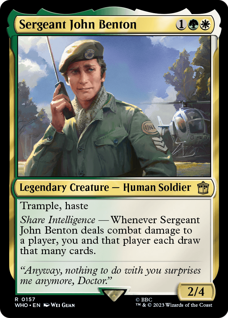 Sergeant John Benton (WHO-157) [Doctor Who] Foil