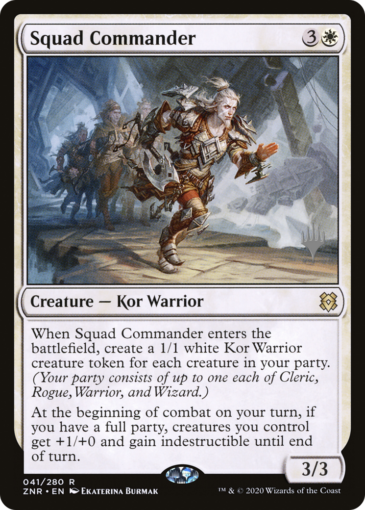 Squad Commander (PPZNR-041) [Promo Pack: Zendikar Rising Promos] Foil
