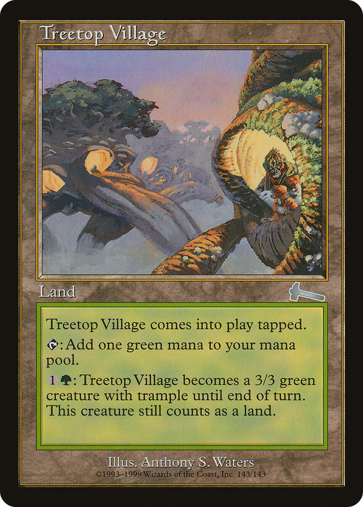 Treetop Village (ULG-143) [Urza's Legacy] Foil