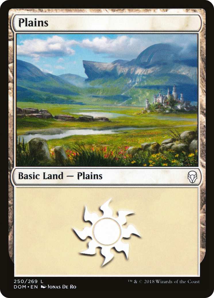 Plains (DOM-250) [Dominaria] Foil