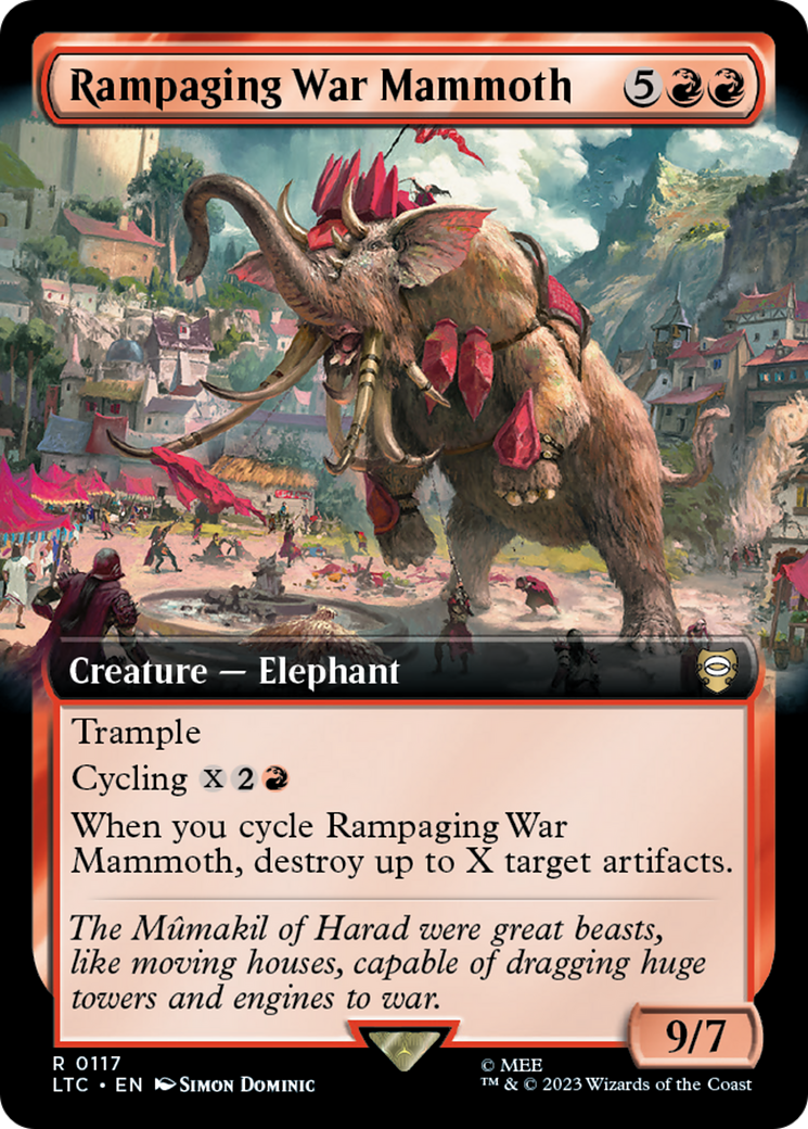 Rampaging War Mammoth (Extended Art) (LTC-117) [Tales of Middle-earth Commander]