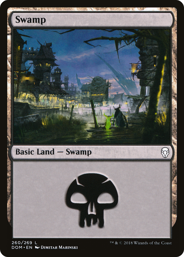 Swamp (DOM-260) [Dominaria] Foil
